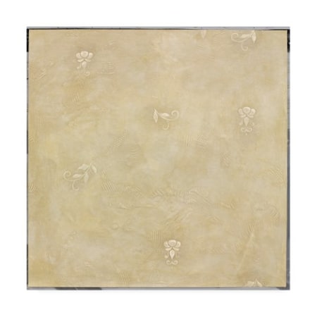 Pablo Esteban 'Beige Abstract Paint' Canvas Art,14x14